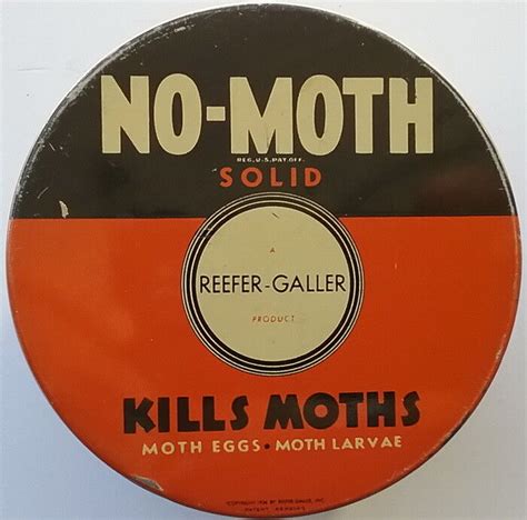 Vintage Moth Tin 